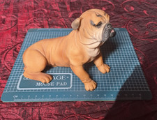 Hundefigur - Französische Bulldogge Welpe aus Italien hand painted-signiert
