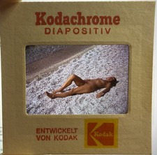 Vintage-Dia Natur Frau Kunst