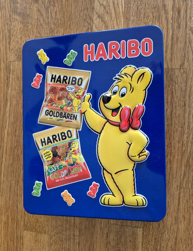Schöne sammeldose haribo blau - schöne,