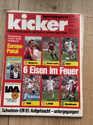 Kicker sportmagazin 1981 - kicker-sportmagazin, 14.9.1981