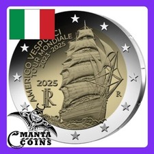 2 Euro Italien 2025 Segelschulschiff Amerigo Vespucci - unzirkuliert - sofort -