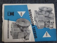 DDR Bedienungsanleitung Diesel Motoren, 1 H 65 und 2 H 65