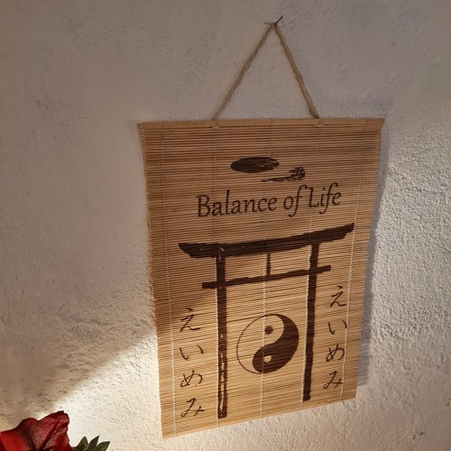 Bastmatte japanisches motiv - "japanisches, motiv"