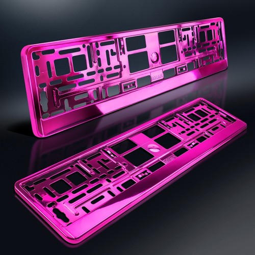 Kennzeichenhalter pink - 2,