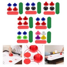 1 Set Mini-Air-Hockey-Drücker und Air-Hockey-Pucks 96-mm-Torgriff-Drücker