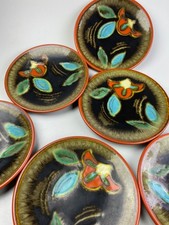 6 Teller 30er Jahre handbemalt