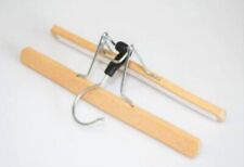 Schulz 44056 Hosenspanner aus Holz mit Metallhaken unlackiert 25 cm lang 1 Stück