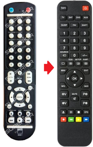Nad dvd7 fernbedienung - dvd7,