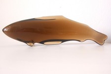 XL Exbor Fisch Miloslav Klinger Czech Art Glas Sommerso Zelezny Brod Skrdlovice