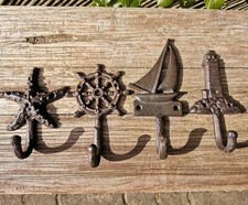 4 x Schwer Braun Gußeisen