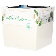 Lechuza Cube 30 weiß hochglanz Komplettset Mengenrabatt Pflanzkübel Blumentopf