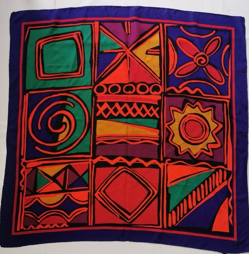 Vintage seidentuch silk scarf - seidentuch.,