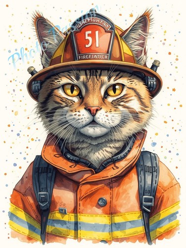 Poster art print - print, feuerwehr