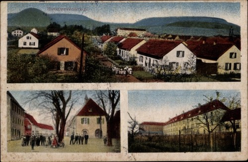 Issenheim isenheim elsass - ak,
