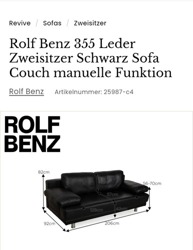 Rolf benz designer couch - rolf,