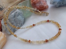 Citrin-Kette, 4mm fac