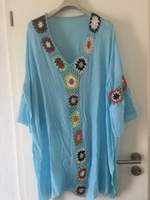 Kaftan Tunika Blau Boho Gr. 54