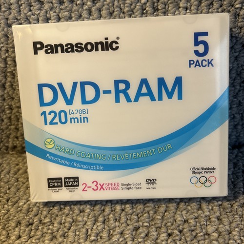 Panasonic dvd ram disc 7gb - panasonic, 4,7gb