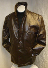 Retro Lederjacke braun gefüttert L-XL gepflegt Maße im Text