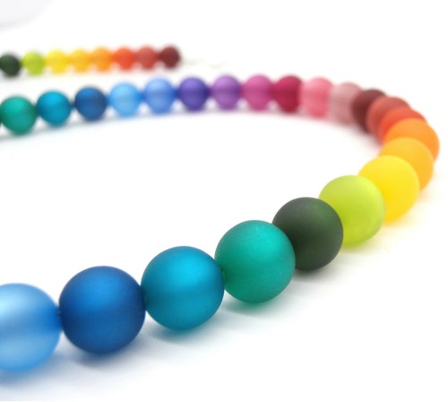 Kette bunte polarisperlen - kette,