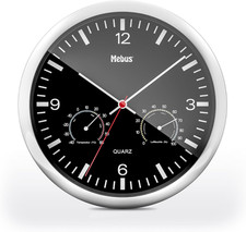 MEBUS Quarz-Wanduhr Mit