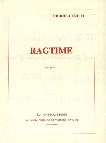 Ragtime guitare pierre lerich - ragtime,