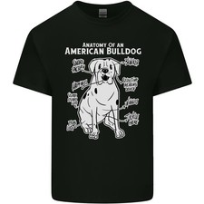 American Bulldogge Körperbau Lustige Hund Herren Leichte Baumwolle T-Shirt