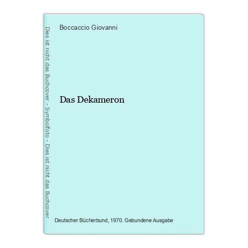 Das dekameron giovanni - das,