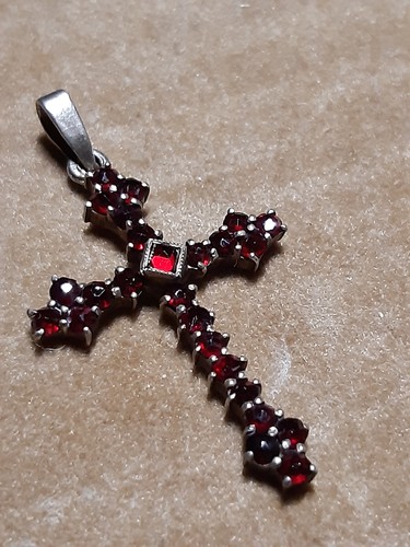 Anhänger kreuz 900er silber - anhänger,