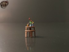 1/87 Blumen Vase Regal Schrank Vitrine Florist Garten Einrichtung Laden H0 HO