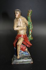 alter Leuchterengel, frühes 19.Jahrhundert Holz geschnitzt