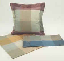 Ösenschal & Kissenhülle Karo