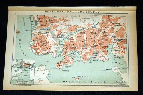 Plymouth stadtplan lageplan - plymouth,