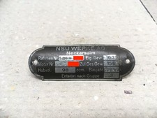 38. Typenschild NSU 98 ccm
