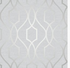 Silbergrau Tapete Geometrische