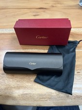 Auth Cartier Glass Sunglasses Case Box L