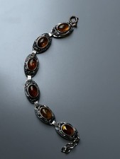 Silber Armband mit Bernstein