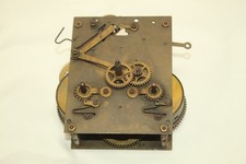 76R) Altes Wanduhr mechanisches Uhrwerk Pfeilkreuz Ersatzteil Regulator um 1900