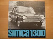 SIMCA 1300  PROSPEKT  1963