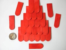 500 Dachschindeln  Holzschindeln Schindeln 18x50 mm Rot