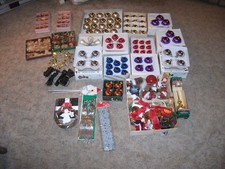 Weihnachtsdeko Konvolut Lichterketten Christbaumschmuck Strohsterne u.s.w.  Look