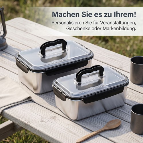 Edelstahl frischhaltedose - edelstahl,