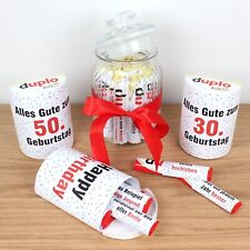 AUFKLEBER SET - Duplo 30. 40. 50. 60. 70. 80. Geburtstag Geschenk