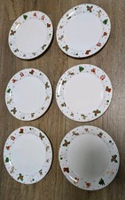 Wächtersbach 6 Kuchenteller 19,5 cm Weihnachten