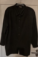 Karelia Finn Bluse Langarm 50 Dunkelgrün Schulterpolster