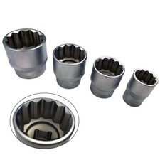 ASTA 1/2" 12-Kant Steckschlüssel 8-38mm Vielzahn Bit Einsatz Stecknuss Nuss Kfz