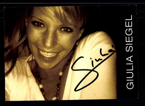 Giulia siegel autogrammkarte - giulia,