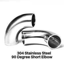 Edelstahl Rohrbogen 90° V2A