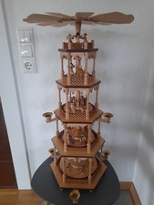 große Weihnachtspyramide Erzgebirge RichardGlässer 70cm 4 stöckig