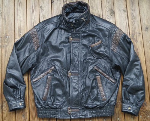 Lederjacke vintage 90s - vintage,
